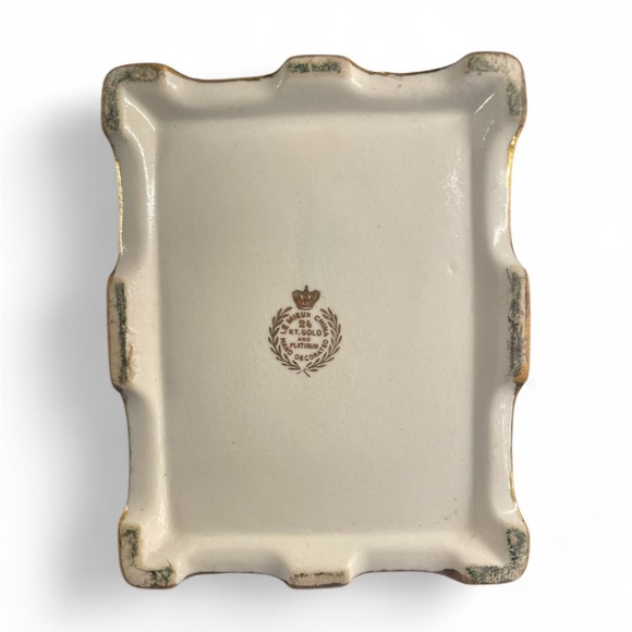 Vintage Le Mieux China 24K Gold & Platinum Trinket Box – Gift Ready - Picture 8 of 8